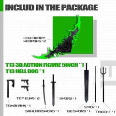 Artfully Designed T13 3D Multi-Jointed Action Figure – No Assembly Required