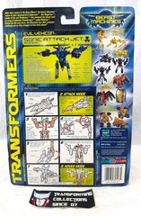 Transformers 1999 Beast Machines Deluxe Class Sonic Attack Jet MOSC