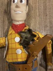 Disney Pixar Buzz Light Year 12” and Woody 14” Figures Vintage