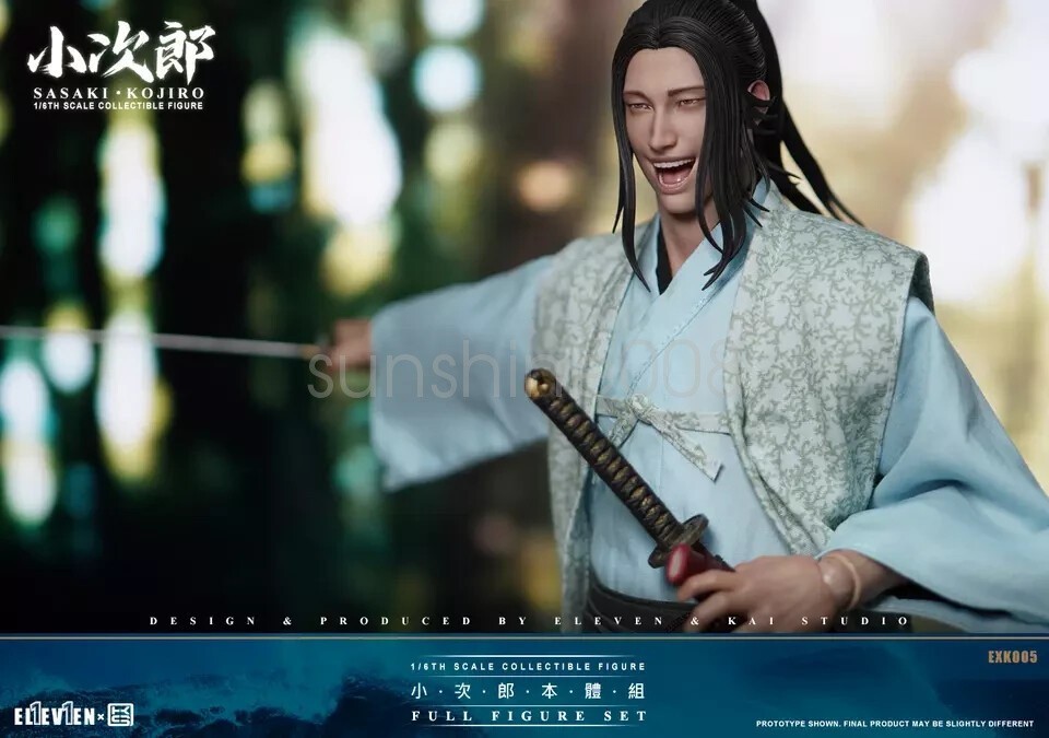 in stock New ELEVEN x KAI STUDIO EXK005 1/6 Sasaki Kojiro 12″ Action Figure