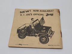 Vintage GI Joe Action Soldier Army Manual Catalog Advertising Fold Out Paper Lot