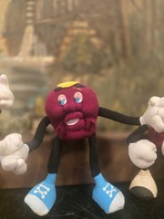 Vint California Raisins 1988 Applause Bendable Plush Figures Lot of 4 Hardee’s