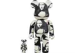 Bearbrick Andy Warhol Mona Lisa 400% and 100%