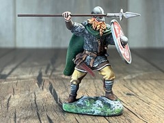 Tabletop Miniature. Resin Figure Viking 60mm figurine of a warrior of the north