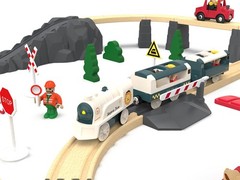 Battery Powered Train Set for Railway System, Electric Train Toys for Wooden …