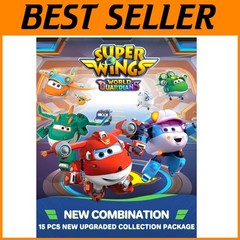 Super Wings Airplane Robot Figures 15-Pack-~