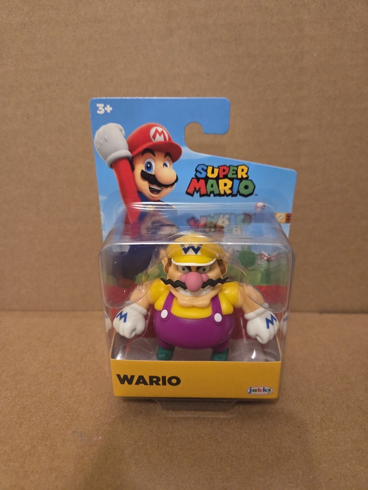 Jakks Pacific Wario 2.5” Figure in Blister Packaging