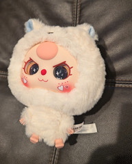 Baby Three Cats And Dog Series “Big Head Baby” Zipper Bag Plush Collectable