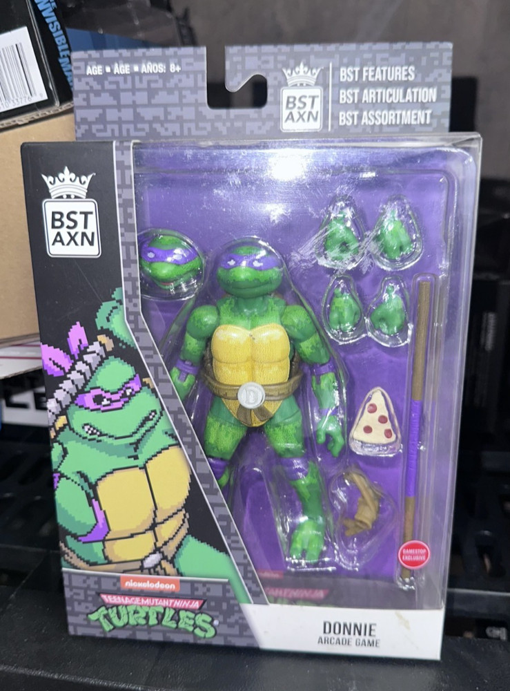 BST AXN TMNT Teenage Mutant Ninja Turtles Donnie Donatello Arcade Game Figure