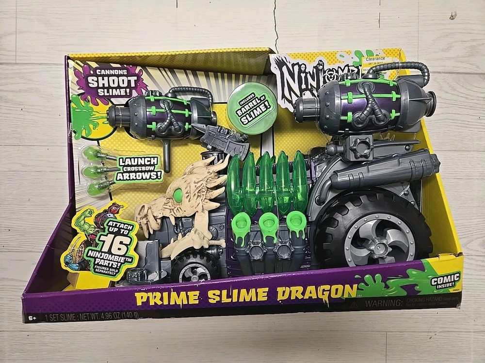 Ninjombie Prime Slime Strike Dragon Deluxe Action Figure Tank Vehicle