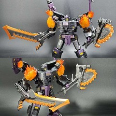 IN STOCK Weapon Chain Saw Knife Axe Upgrade Kit For AOTP Megatronus The Fallen