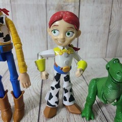 Mattel Disney Pixar Toy Story Figures Dolls Toys Lot Woody Jessie Rex Dinosaur