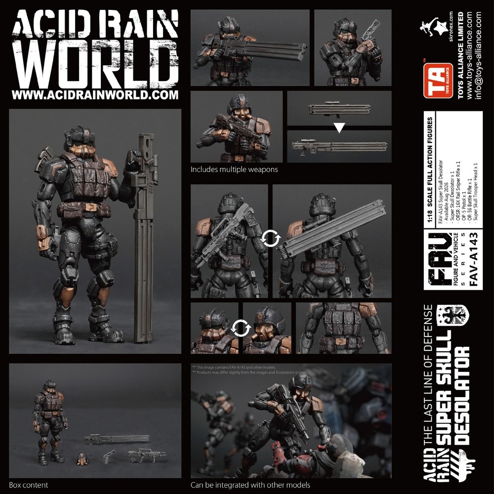 Toys Alliance FAV-A143 Super Skull Desolator Acid Rain Action Figure