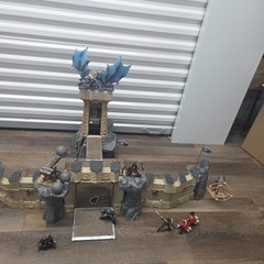 Schleich Dragon Castle Fortress 42102 Set Blue Dragon Knights Boulders Wall