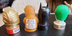 1989-91 Topps Lot of 4 candy contaners Rocketeer Alf Batman Joker Exc Condition