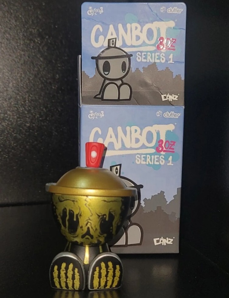 Clutter Canbot 3oz Blind Box Series 1- Drips Bot by Mr. KumKum Rare
