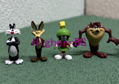 10pcs Looney Tunes Cartoon Doll Sylvester Daffy Duck Bugs Bunny Tweety Mini Toy