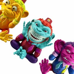 Artist Ron English “More Evil Monkeys” Glow- Golem Art- 2023 limited 200 sets