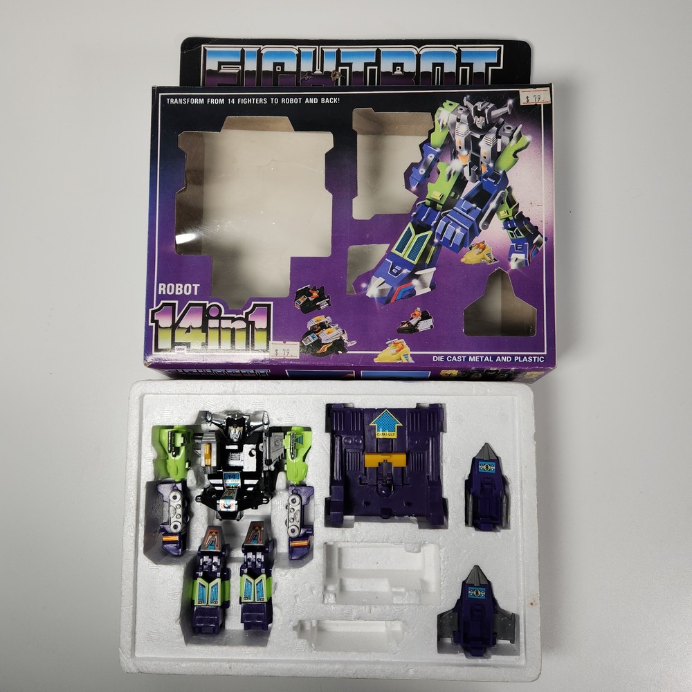 Fightbot Fight Bot Robot 14 In 1 Ko Bootleg No Diaclone Dia Gats Taiwan Vintage