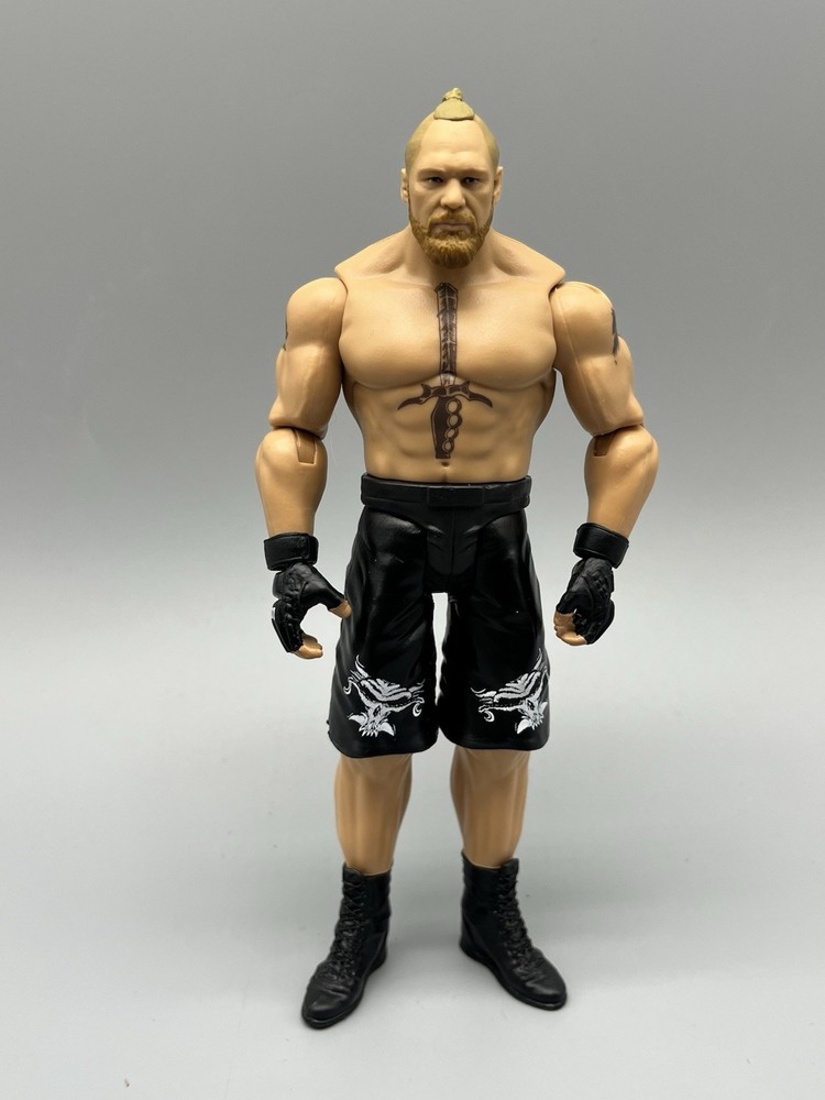 WWE Mattel Brock Lesnar Basic Wrestling Figure Champions Beast MMA UFC HTF
