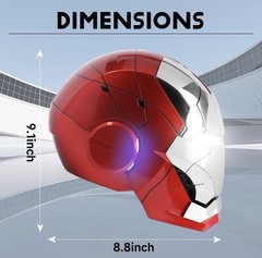 Iron Man Helmet with Voice, Touch & Remote Control – MK 5 V Red Silver