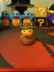 Freddy Kruger Duck 3D Printed Mini Size Jeep Duck Plastic Detailed Haloween Elm