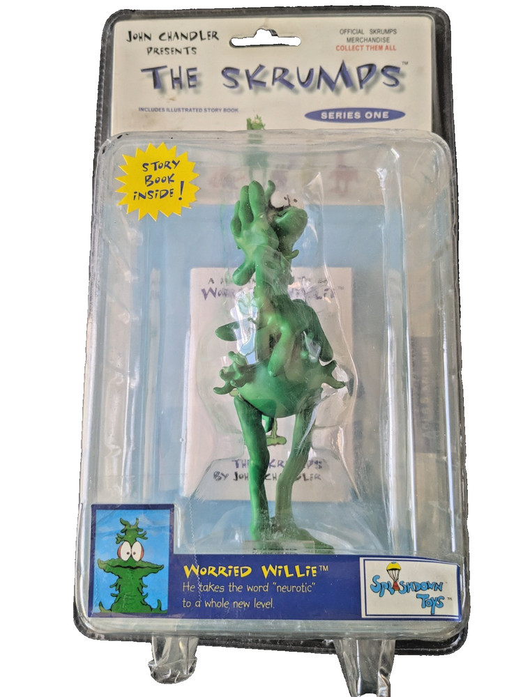 The Skrumps Series One Worried Willie Vinyl Figure Splashdown Toys=Large 6″ Size