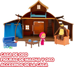 Masha & Michka, House of Michka, 2 Figurines Included, and 15 Accessories, for C