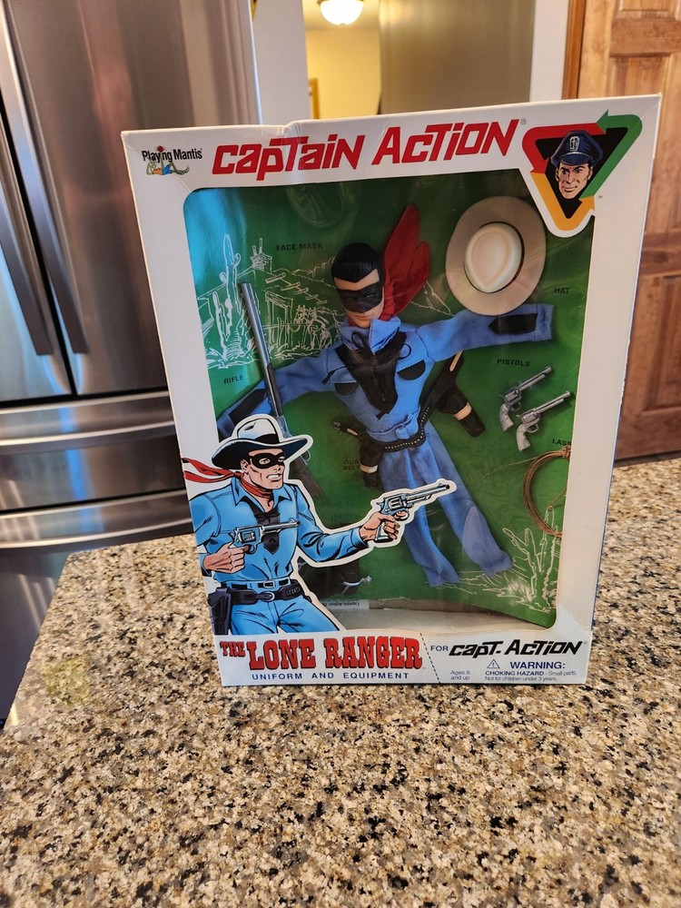 Vintage 2000 Captain Action Lone Ranger Uniform & Equipment Playing Mantis NIB
