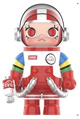 POP MART MEGA SPACE MOLLY 400% TEAM COCA-COLA SEALED!