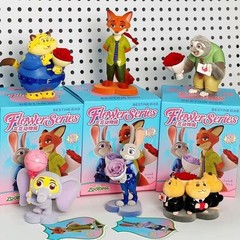 MINISO Disney Zootopia Flower Series confirmed Blind Box Figures Toys Hot Gift