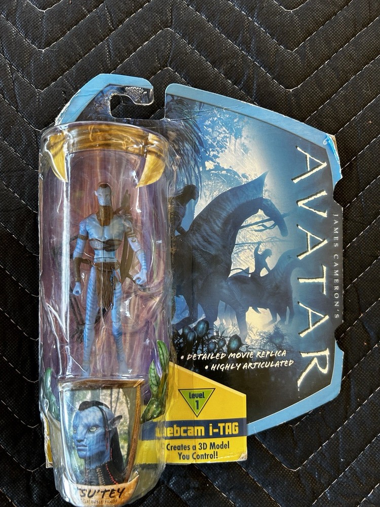 2009 James Cameron’s Avatar Tsu’Tey 4” Action Figure Webcam i-Tag Mattel