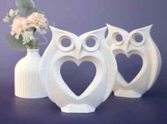 3d Printed it Adorable Love Owl Figure | Perfect Gift for Valentine s Day & H…