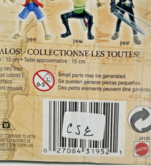 2006 One Piece Power Punch Luffy Action Figure Mattel 4Kids Sealed Anime Toy