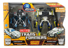 Transformers Hunt For The Decepticons Sideswipe Barricade Hunters Rumble NIB