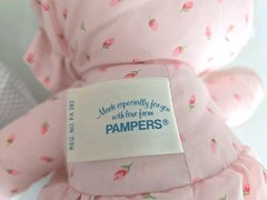 Vintage 1984 Muppet Babies Hasbro Pampers Plush Kermit Frog & Miss Piggy