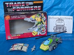 🟢🟡 Vintage G1 Transformers GHIBLI Springer w box GiG Italy 1986 🟡🟢