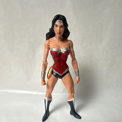 Wonder Woman DC Action Figure Plastic Red/Blue/Black/Silver Comic Hero