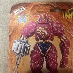 Vintage Inhumanoids Auger Figure Card Back Earth Corps
