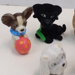 Puppy In My Pocket Dog Figure Lot MEG Mini Toy Figures Collectible Set 9