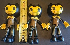Lot of 3 Bendy Suit The Ink Machine Dark Revival Series Figure 4.5″.