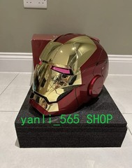 Iron Man Gold MK5 Helmet Electronic Voice Activated Open&Close Mask Autoking New