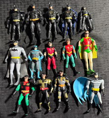 1990’s DC COMICS BATMAN & ROBIN 5/5.5″ Loose Action Figures (6.0/7.0) LOT of 14