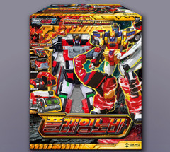 Metal Cardbot S Flame Nova Blastrain Set Transforming Robot Car Figure Toy