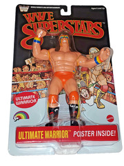 New WWE WWF LJN Superstars ULTIMATE WARRIOR Black Card Wrestling Figure Mattel