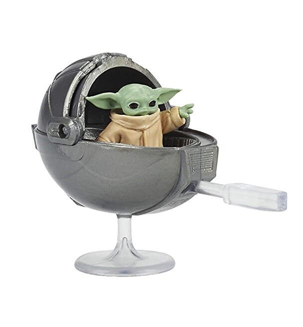 2020 Star Wars Mandalorian Mission Fleet BABY YODA GROGU Figure (Includes Pram)