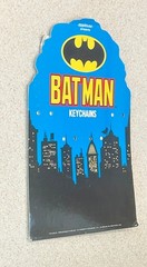 BATMAN KEYCHAINS (1989 Applause) — Cardboard Store Promo DIsplay