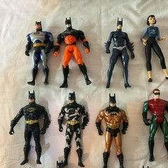 Vintage Batman Action Figures 1990s Kenner DC Mattel Villain’ & Hero’s Lot Of 15