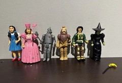Wizard Of Oz Action Figures Set of 6 1988 50th MGM Turner Poseable, 3.75″ Figure