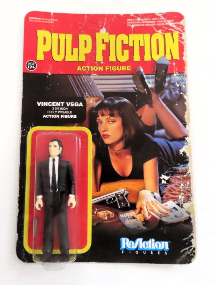 ReAction PULP FICTION VINCENT VEGA Movie Action Figure NEW SEALED !! Travolta